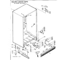 Kenmore 106726240 cabinet parts diagram