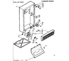 Kenmore 106726300 cabinet parts diagram