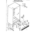 Kenmore 106726360 cabinet parts diagram