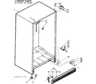 Kenmore 106726400 cabinet parts diagram