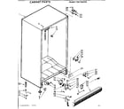 Kenmore 106726500 cabinet parts diagram