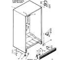 Kenmore 106726521 cabinet parts diagram