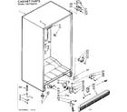Kenmore 106726530 freezer cabinet parts diagram