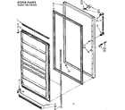 Kenmore 106726530 freezer door parts diagram