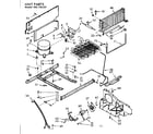 Kenmore 106726530 freezer unit parts diagram