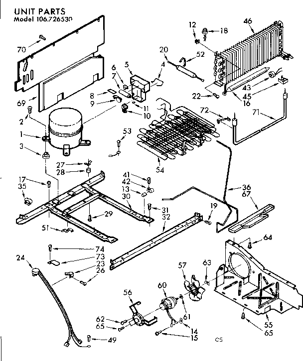 Freezer unit parts