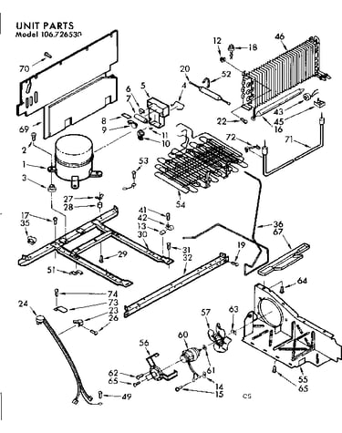 Freezer unit parts