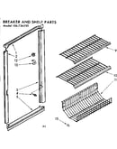 Freezer breaker and shelf parts