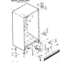 Kenmore 106726532 cabinet parts diagram