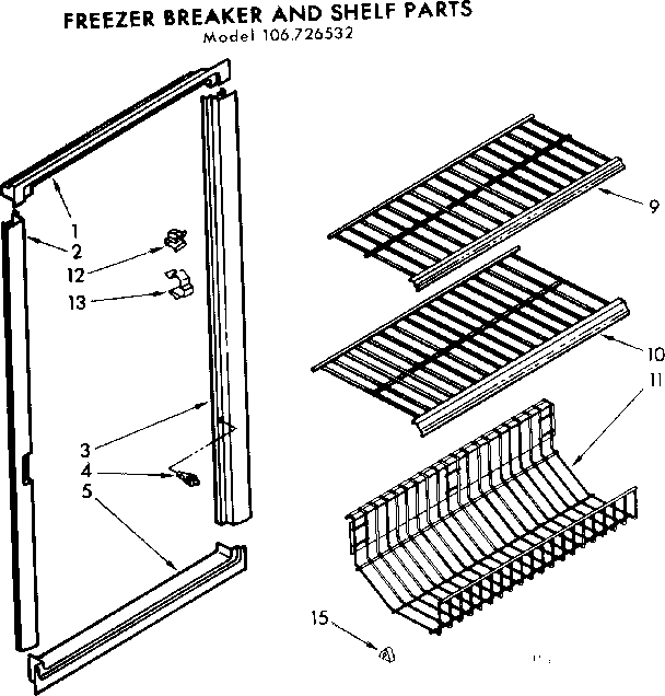 Breaker and shelf parts