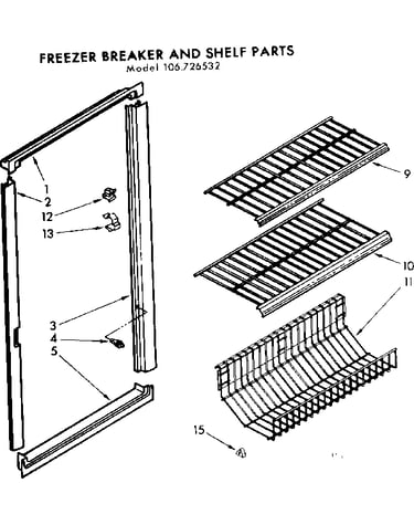 Breaker and shelf parts