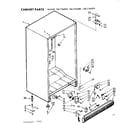 Kenmore 106726590 cabinet parts diagram