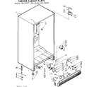 Kenmore 106726581 cabinet parts diagram