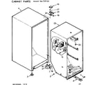 Kenmore 106727130 cabinet parts diagram