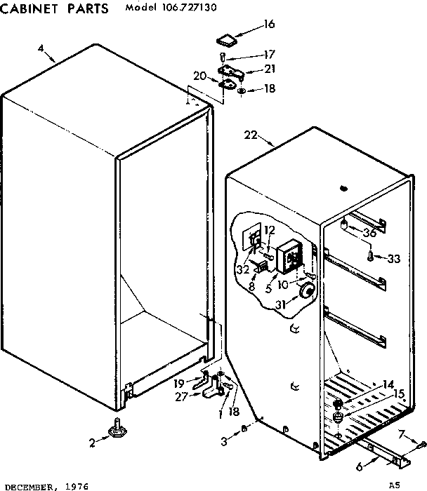 Cabinet parts