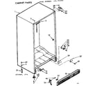 Kenmore 106727200 cabinet parts diagram