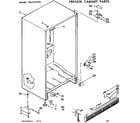 Kenmore 106727220 cabinet parts diagram