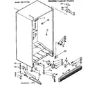 Kenmore 106727240 cabinet parts diagram