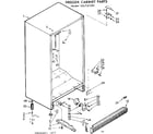 Kenmore 106727290 cabinet parts diagram