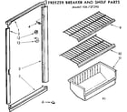 Kenmore 106727290 breaker and shelf parts diagram