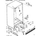 Kenmore 106727300 cabinet parts diagram
