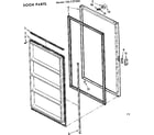 Kenmore 106727300 door parts diagram