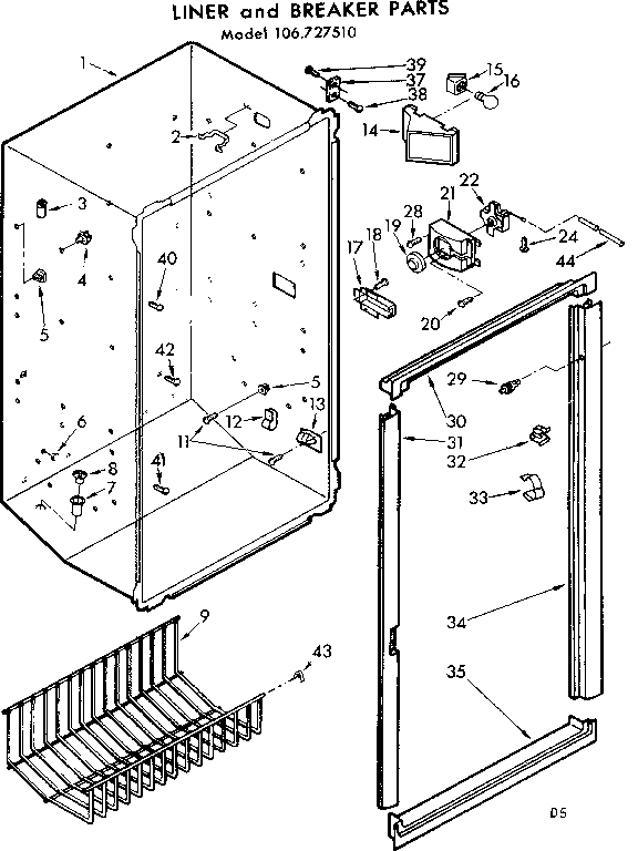 Liner and breaker parts