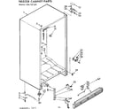 Kenmore 106727521 cabinet parts diagram