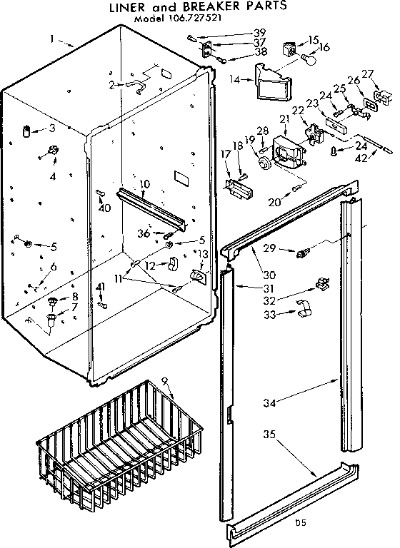 Liner and breaker parts