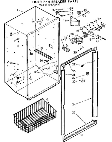 Liner and breaker parts