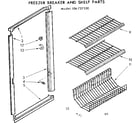 Kenmore 106727530 breaker and shelf parts diagram