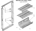 Kenmore 106727531 breaker and shelf parts diagram