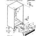 Kenmore 106727590 cabinet parts diagram