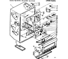 Kenmore 106727590 liner parts diagram