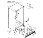 Kenmore 106727671 cabinet parts diagram