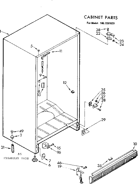 CABINET PARTS