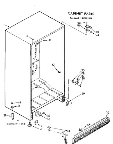Cabinet parts