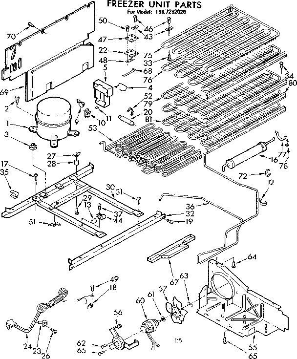 Freezer unit parts