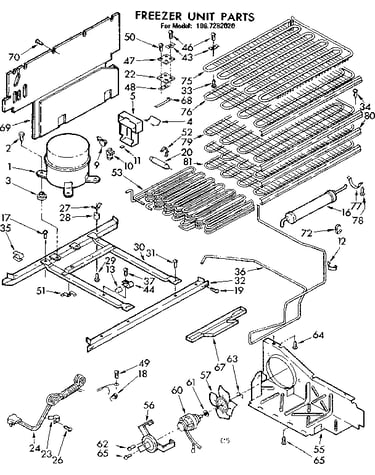 Freezer unit parts