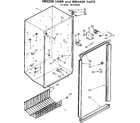 Kenmore 1067282020 freezer liner and breaker parts diagram