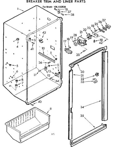 Breaker trim and liner parts