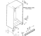 Kenmore 1067282720 freezer cabinet parts diagram