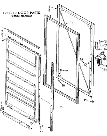 Freezer door parts