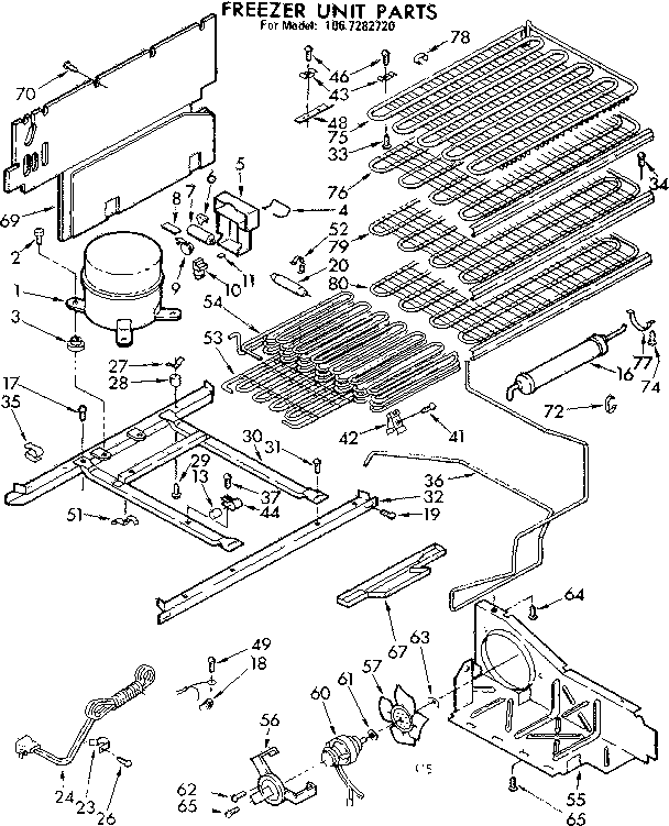 Freezer unit parts