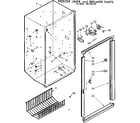 Kenmore 1067282720 freezer liner and breaker parts diagram