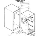 Kenmore 1067291231 cabinet parts diagram