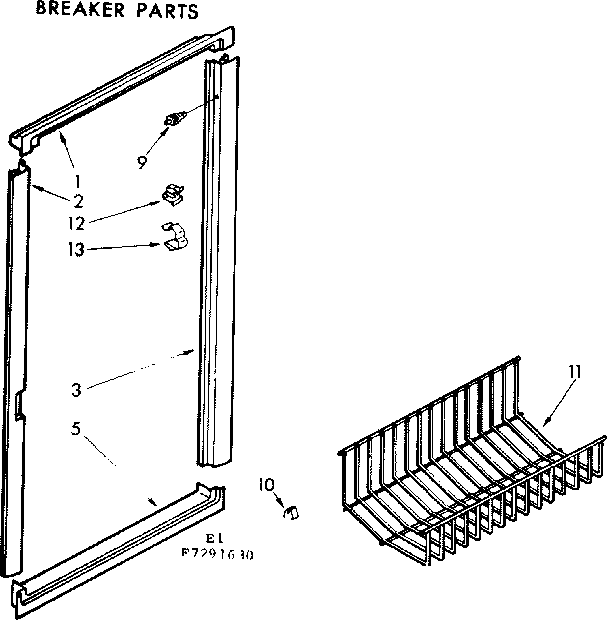 Breaker and partition parts