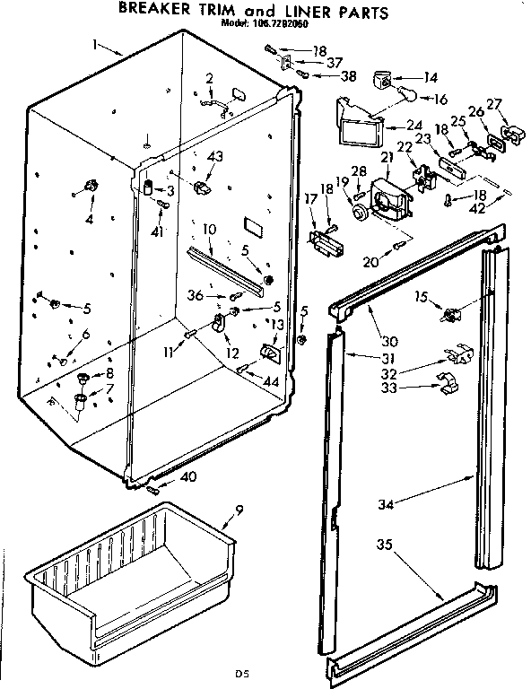 Liner and breaker parts