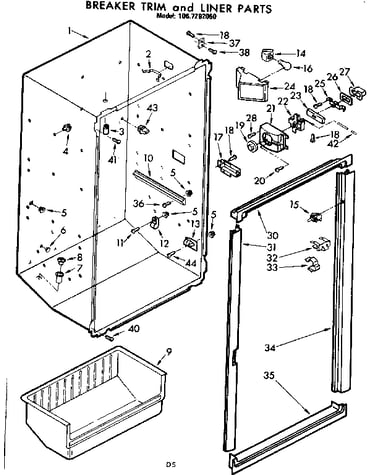 Liner and breaker parts