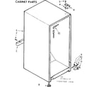 Kenmore 1067381210 cabinet parts diagram